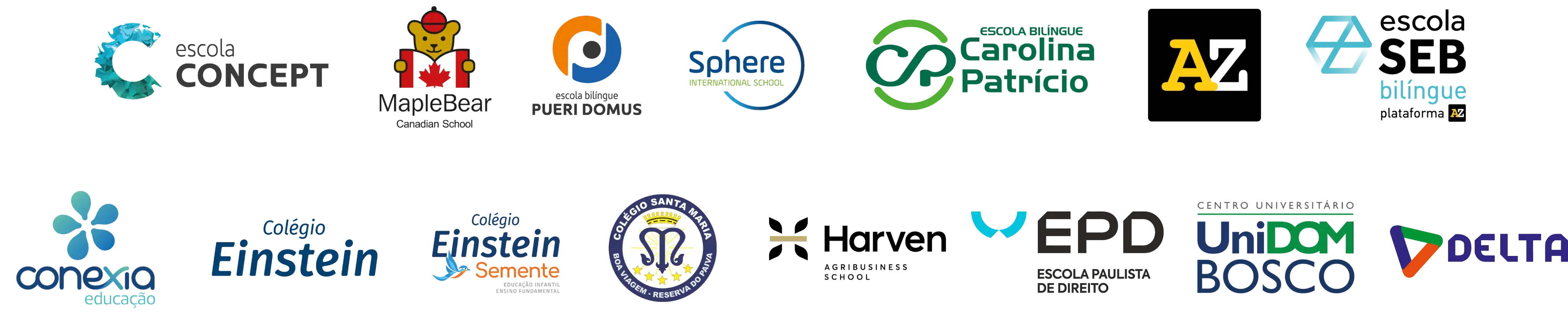 Escolas que fazem parte do grupo